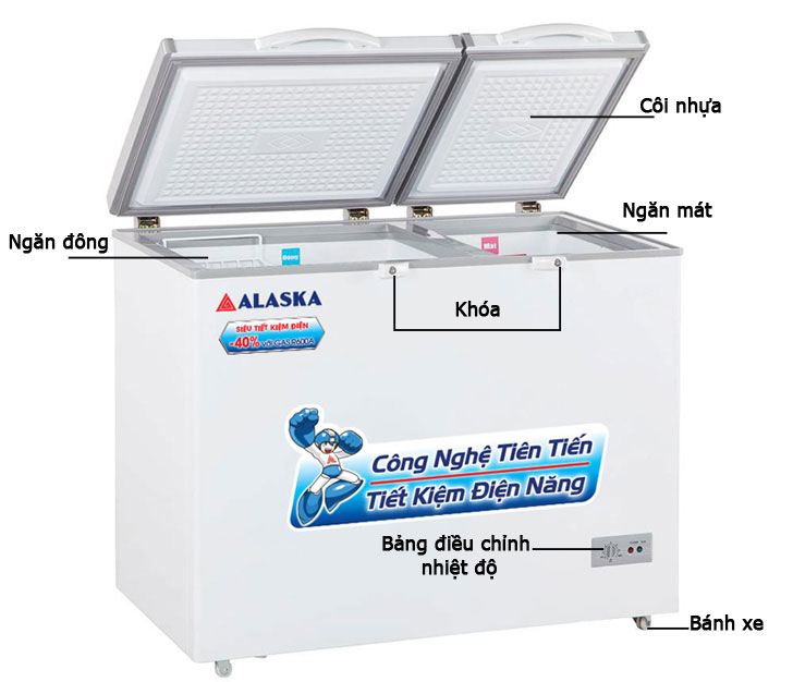 Tủ đông Alaska BCD-3571