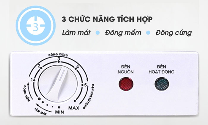 Núm điều chỉnh nhiệt độ tủ đông Sanaky 1 ngăn