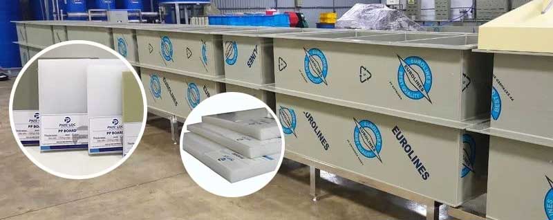 Tấm nhựa PP gia công bồn bể chứa hóa chất