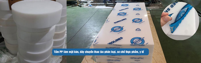 Tấm nhựa PP làm thớt nhựa công nghiệp